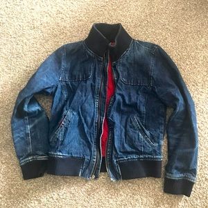 Old Navy Y2K denim bomber jacket